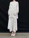 Mutedance 25 Spring/Summer Silk Slant-Breasted Bouquet Top MD-MD25SS124-HOARY MD25SS123